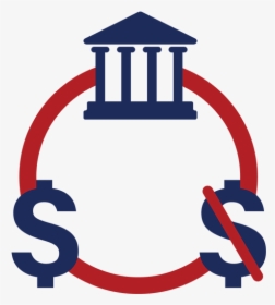 Illustration Of Circle With Money Symbols And Building, HD Png Download, Transparent PNG