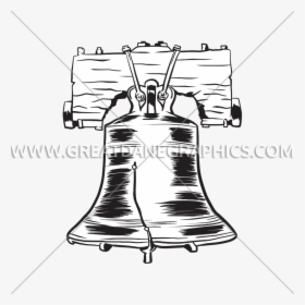 Clip Art Transparent Stock Liberty Bell Clipart Black - Sketch, HD Png Download, Transparent PNG