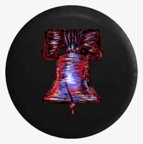 Liberty Bell In Red, White And Blue Artistic Drawing - Spare Tire, HD Png Download, Transparent PNG