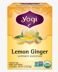 Yogi Lemon Ginger Tea, HD Png Download, Transparent PNG