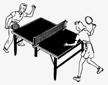 Kids Play Table Tennis - Ping Pong, HD Png Download, Transparent PNG