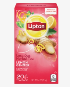 Ginger Tea, Lemon Ginger - Lipton Ginger And Lemon, HD Png Download, Transparent PNG