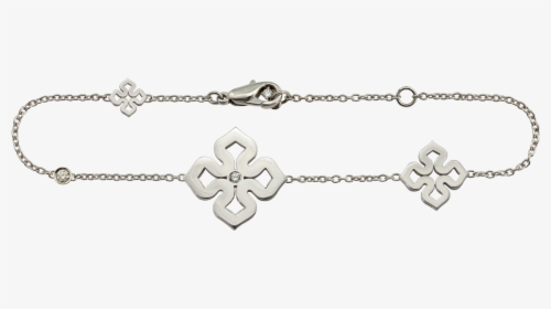 18kt White Gold Bracelet With Diamond Detail - Body Jewelry, HD Png Download, Transparent PNG