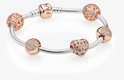 Pandora Clip Charm Pandora Rose Gold Bracelet - Bracelet, HD Png Download, Transparent PNG