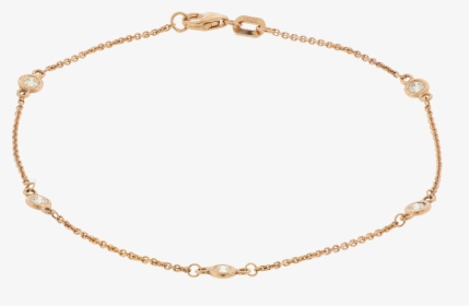 Diamond By The Yard Rose Gold Bracelet - Chain, HD Png Download, Transparent PNG