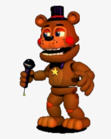 #rockstar Freddy V2 Fnaf World - Fnaf World Rockstar Freddy, HD Png Download, Transparent PNG