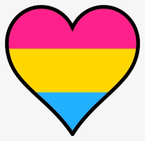 Heart Pansexual Panromantic Pride - Pan Heart Png Transparent, Png Download, Transparent PNG