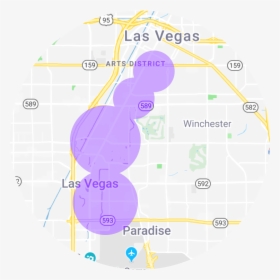 Lyft Ride Map - Circle, HD Png Download, Transparent PNG