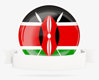 Flag With Empty Ribbon - Kenya Flag, HD Png Download, Transparent PNG