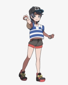 Genderbend Sun Pokemon Trainer Red, Pokemon Red, Trainers, - Pokemon Sun And Moon Selene, HD Png Download, Transparent PNG