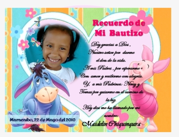 Tarjeta Recuerdo Bautizo, HD Png Download, Transparent PNG