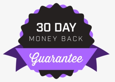 30 Day Money Back Guarantee Purple, HD Png Download, Transparent PNG