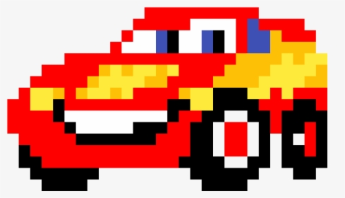 Lightning Mcqueen Hama Beads, HD Png Download, Transparent PNG