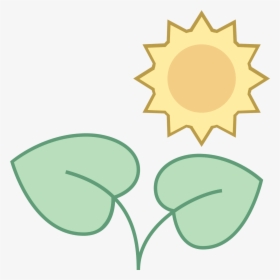 Farmland Vector Sunbeam - Plant With Sun Icon, HD Png Download, Transparent PNG
