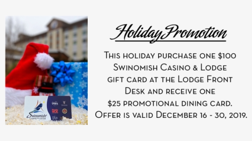Swinomish Casino Holiday Gift Card Promotion - Calligraphy, HD Png Download, Transparent PNG