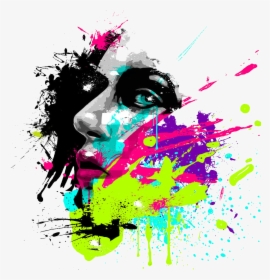 Face Art Png Free Pic - Jeremy Scott Print Design, Transparent Png, Transparent PNG