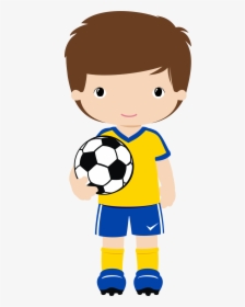Fun Football Clipart Or Face Painting Clip Black And - Desenho Menino Futebol, HD Png Download, Transparent PNG