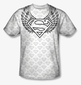 Superman Winged Shield Repeat - Superman Logo, HD Png Download, Transparent PNG