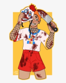 Killer Clown 🔪 - i Felt Like Drawing Happy Bc I Love - Cartoon, HD Png Download, Transparent PNG