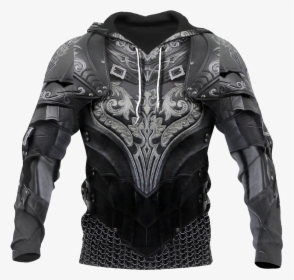 3d Printed Hoodie Chainmail Knight Armor Shirts Mp799 - Hunin And Munin Hoodie, HD Png Download, Transparent PNG