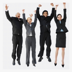 Team Success Png - Happy People In Suits, Transparent Png, Transparent PNG
