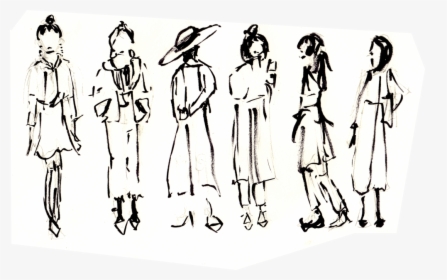 Fashion Sketches - Sketch, HD Png Download, Transparent PNG