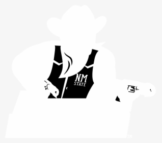 New Mexico State Aggies Logo Black And White - New Mexico State Logo White, HD Png Download, Transparent PNG