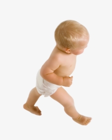 Walking Baby With White Diaper On - Crawling To Walking, HD Png Download, Transparent PNG