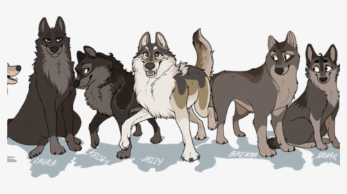 Anime Wolf Pack Fun Wolf Facts - Ranks Of Wolf Packs, HD Png Download, Transparent PNG