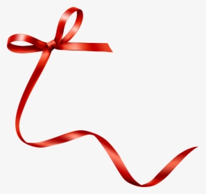 Ribbon Hand Red Bow Tie Transprent Png - Moños En Cinta Roja, Transparent Png, Transparent PNG