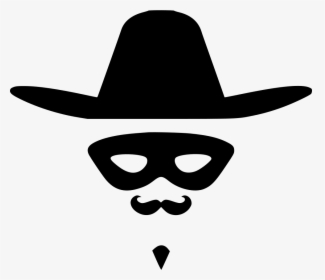 Zorro Hat Face Hero - Zorro Hat Clip Art, HD Png Download, Transparent PNG