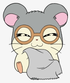 The Hamtaro Wiki - Hamster Cartoon With Glasses, HD Png Download, Transparent PNG