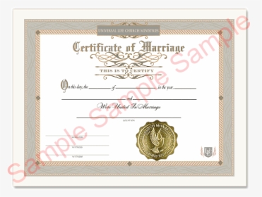 Certificate Of Marriage - Cord Marriage Certificate, HD Png Download, Transparent PNG