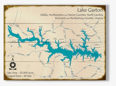 Lake Gaston Map, HD Png Download, Transparent PNG