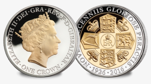 Her Majesty S 90th Birthday Crown Coin By Raphael Maklouf - Quarter, HD Png Download, Transparent PNG