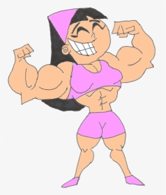 Muscle Trixie Colorized By Ldejrufffan - Cartoon, HD Png Download, Transparent PNG
