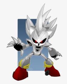 Silver Sonic - Sonic Hedgehog Silver, HD Png Download, Transparent PNG
