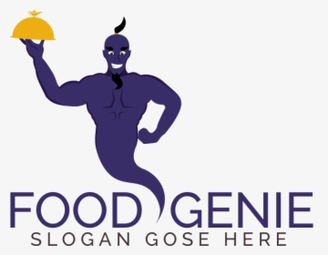 Food Genie Logo Design - Graphic Design, HD Png Download, Transparent PNG
