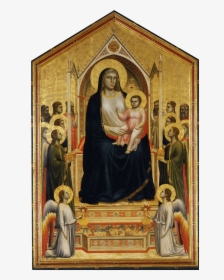 Madonna Enthroned, 1310 Giotto Di Bondone - Madonna Di Ognissanti Giotto, HD Png Download, Transparent PNG