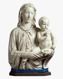 Madonna And Child With Scroll, 1455 Luca Della Robbia - Statue, HD Png Download, Transparent PNG