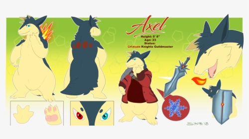 Axel Typhlosion - Cartoon, HD Png Download, Transparent PNG