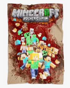 Minecraft Fleece Blanket Mix Art Brown Blanket - Mouse Pad Minecraft, HD Png Download, Transparent PNG