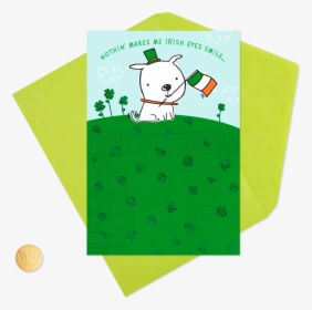 Dog With Irish Flag St - Paper, HD Png Download, Transparent PNG