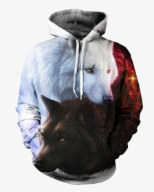 Ying Yang Wolves Unisex, HD Png Download, Transparent PNG