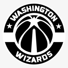 Capitals Washington Wizards Black Logo Nba - Wizards Nba Logo Png, Transparent Png, Transparent PNG