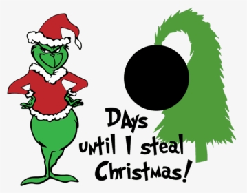 Png File Of The Design I Used For This Countdown To - Christmas The Grinch, Transparent Png, Transparent PNG
