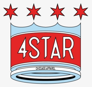 Transparent Chicago Star Png - Chicago Flag, Png Download, Transparent PNG