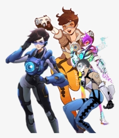 #overwatch #tracer - Overwatch Tracer Cadet Oxton, HD Png Download, Transparent PNG