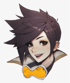 #tracer #overwatch - Overwatch Tracer Face, HD Png Download, Transparent PNG