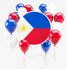 Round Flag With Balloons - Philippine Flag Balloon Png, Transparent Png, Transparent PNG